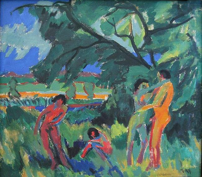 Ernst Ludwig Kirchner Spielende nackte Menschen china oil painting image